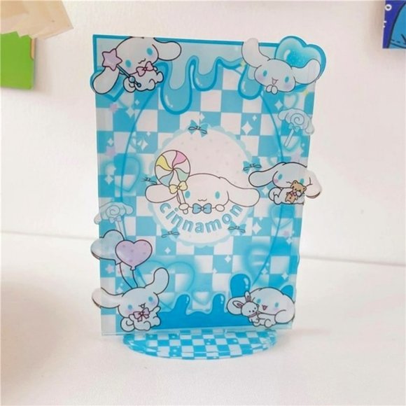 Cinnamon Plastic Picture Picture Portrait Frame Blue Kawaii - Picture 1 of 2